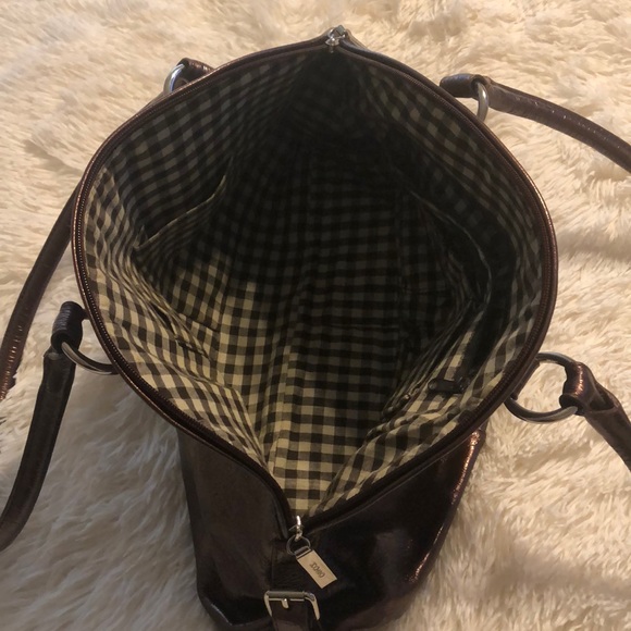 HOBO bronze leather shoulder bag - Picture 9 of 11